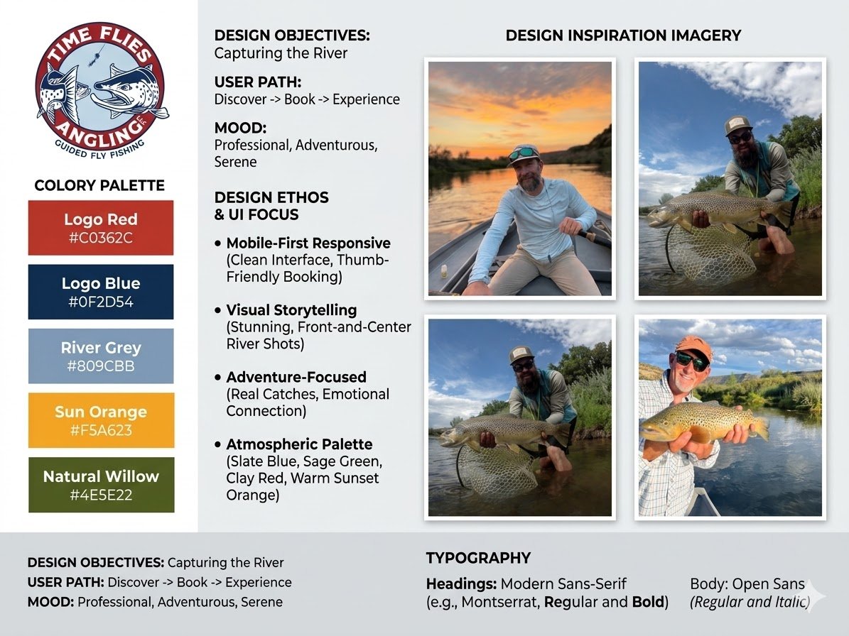 Time Flies Angling Brand Identity